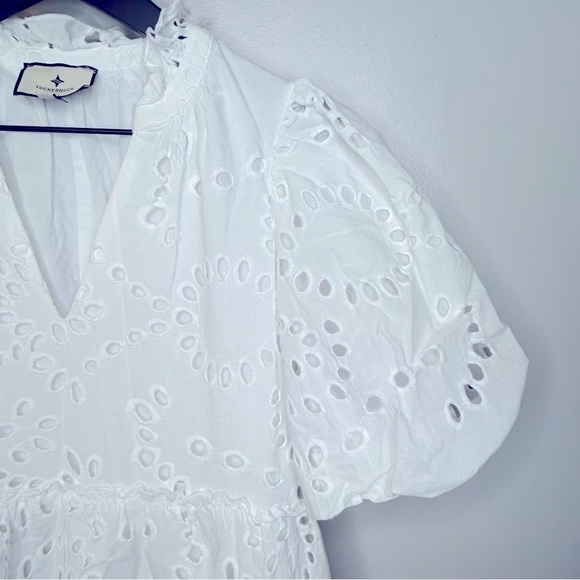 Tuckernuck x Cameron‎ Eubanks Wimberly Eyelet Lace Palmer Dress White Size S - Picture 7 of 10